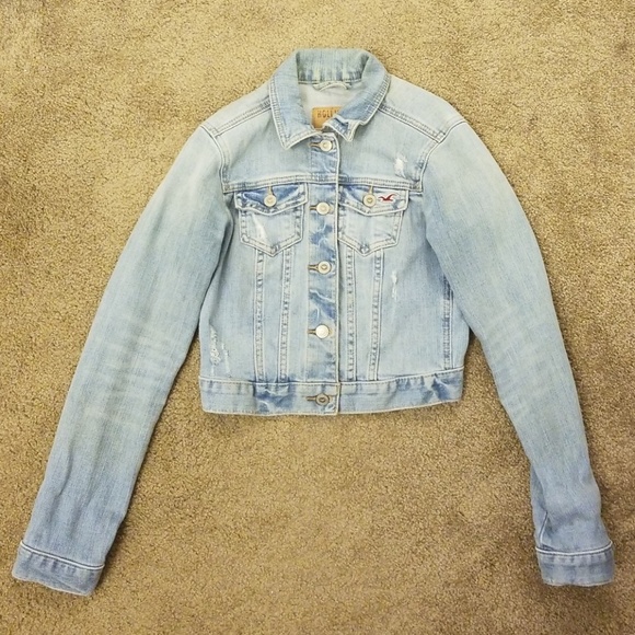 Hollister Jackets & Blazers - Denim Cropped Jacket